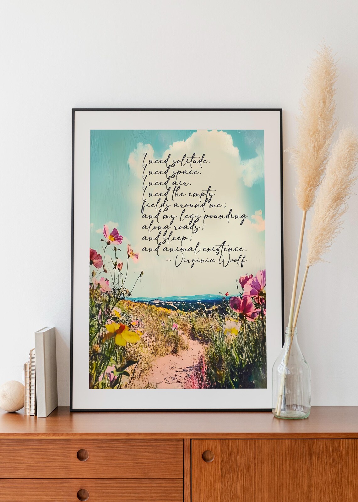Virginia Woolf Quote, Need Solitude And Sleep - Image 2