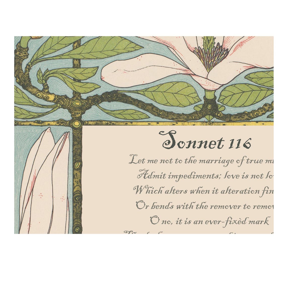 Shakespeare Sonnet 116 Poetry Gift, Art Print - Image 3