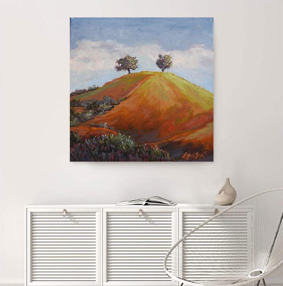 Two Trees Ventura Landscape, Nature Wall Art Print - Image 4
