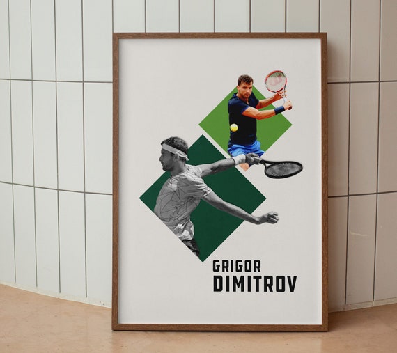 Grigor Dimitrov Poster Tennis Poster Grigor Dimitrov Dimitrov Dimitrov Poster Minimalist Design Instant Download
