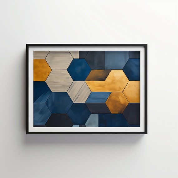 Geometric Harmony Indigo Bloom Ib02