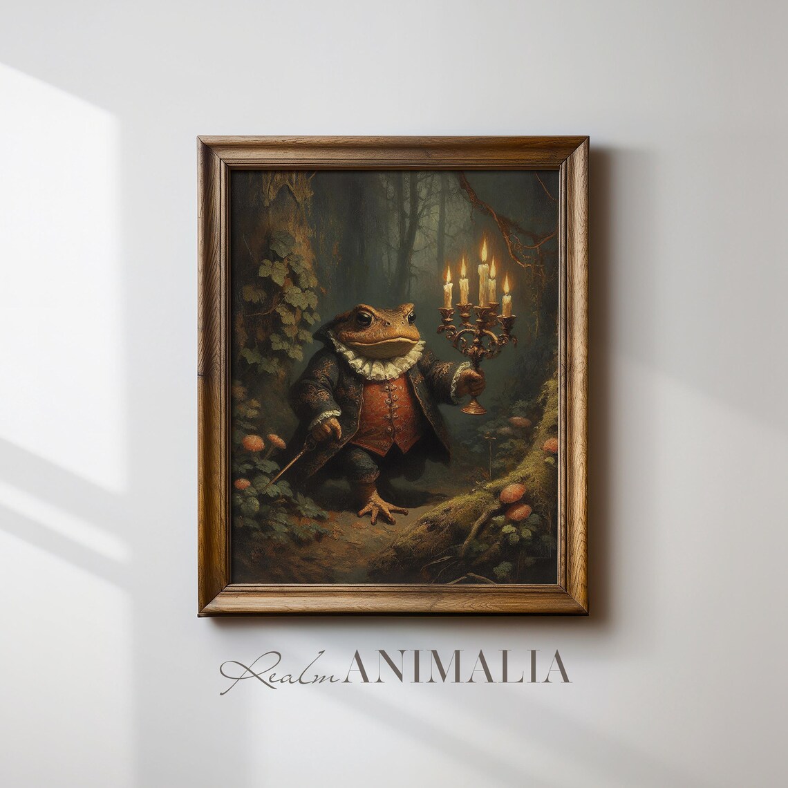 Vintage Toad Fairy Tale Art Print, Whimsical Fantasy - Image 4