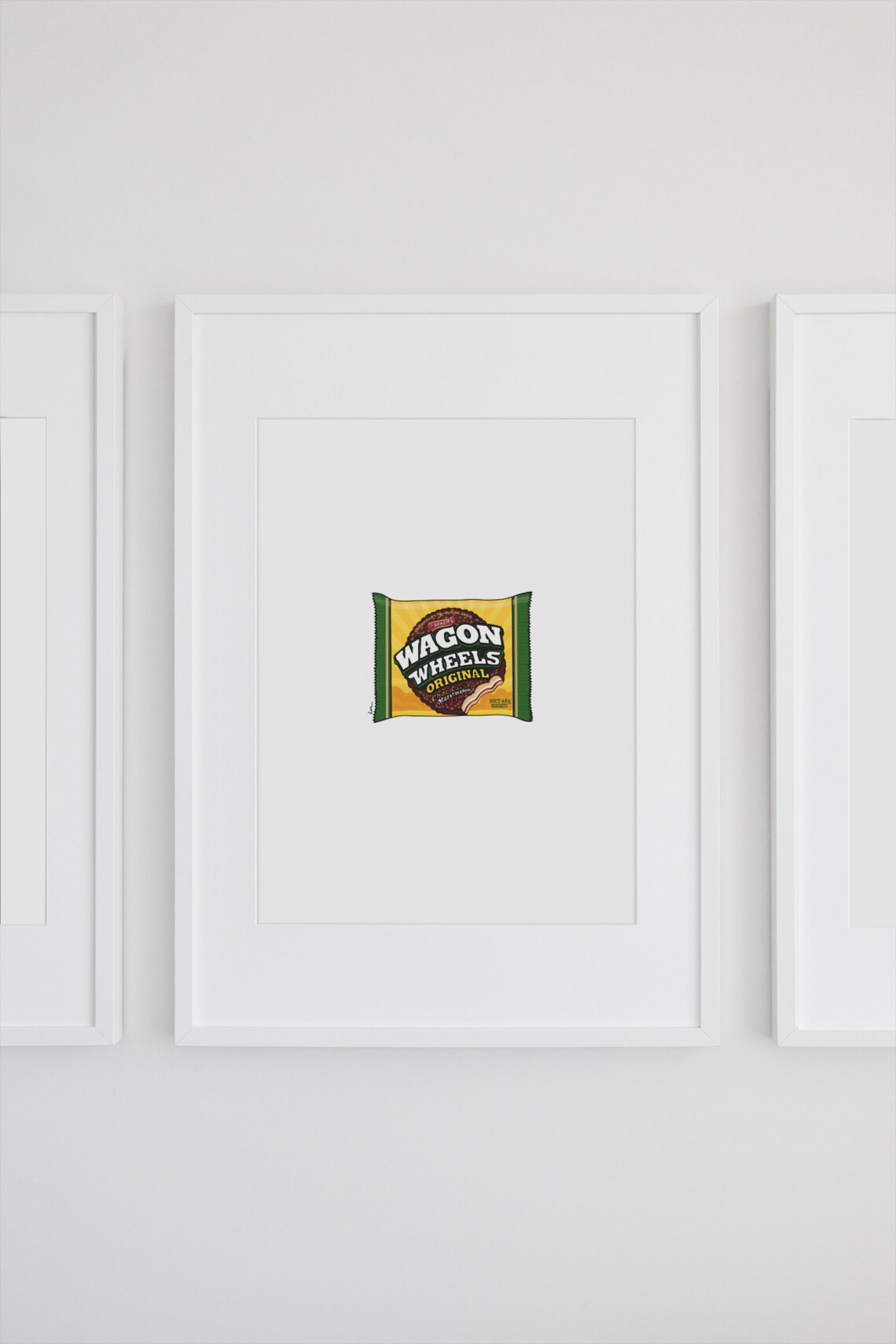 Wagon Wheel Illustration, Australian Home Decor