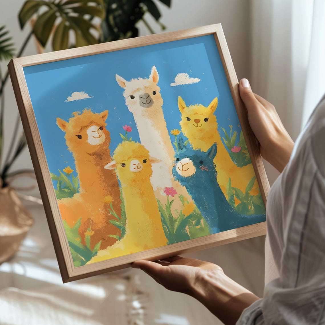 Lovely Alpaca Illustration Of Llama Nursery Wall Art Of Alpaca Birthday Gifts Of Alpaca Wall Dcor Of Lama Poster - Image 2