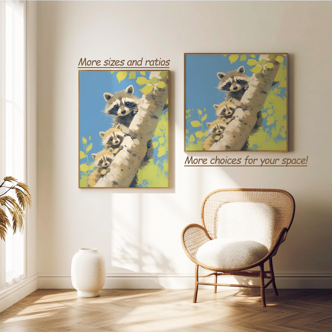 Raccoon Illustration, Nursery Animal Art Print - Image 2