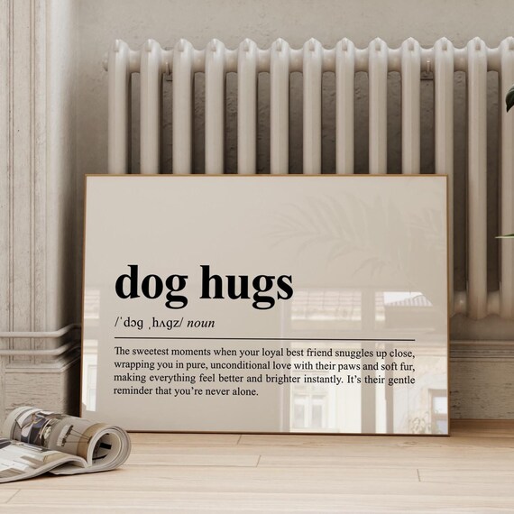 Dog Definition Wall Art Cute Dog Quote Art Print Dog Lover Gift Dog Mom Print Minimalist Dog Print Gift For Dog Mom
