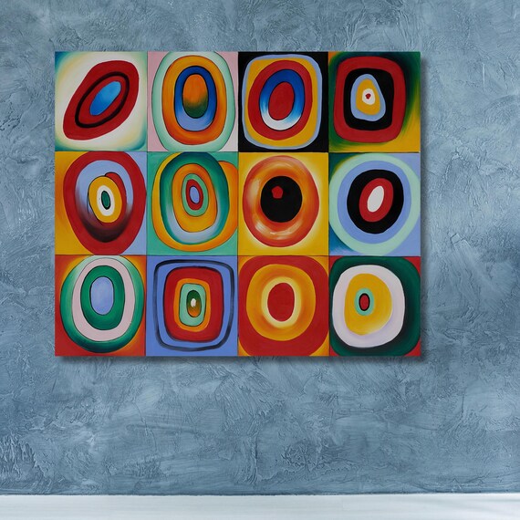 Wassily Kandinsky Painting Art Wassily Kandinsky Color Study Wall Art Modern Wall Art Print Office Room Wall Decor Abstract Artworks