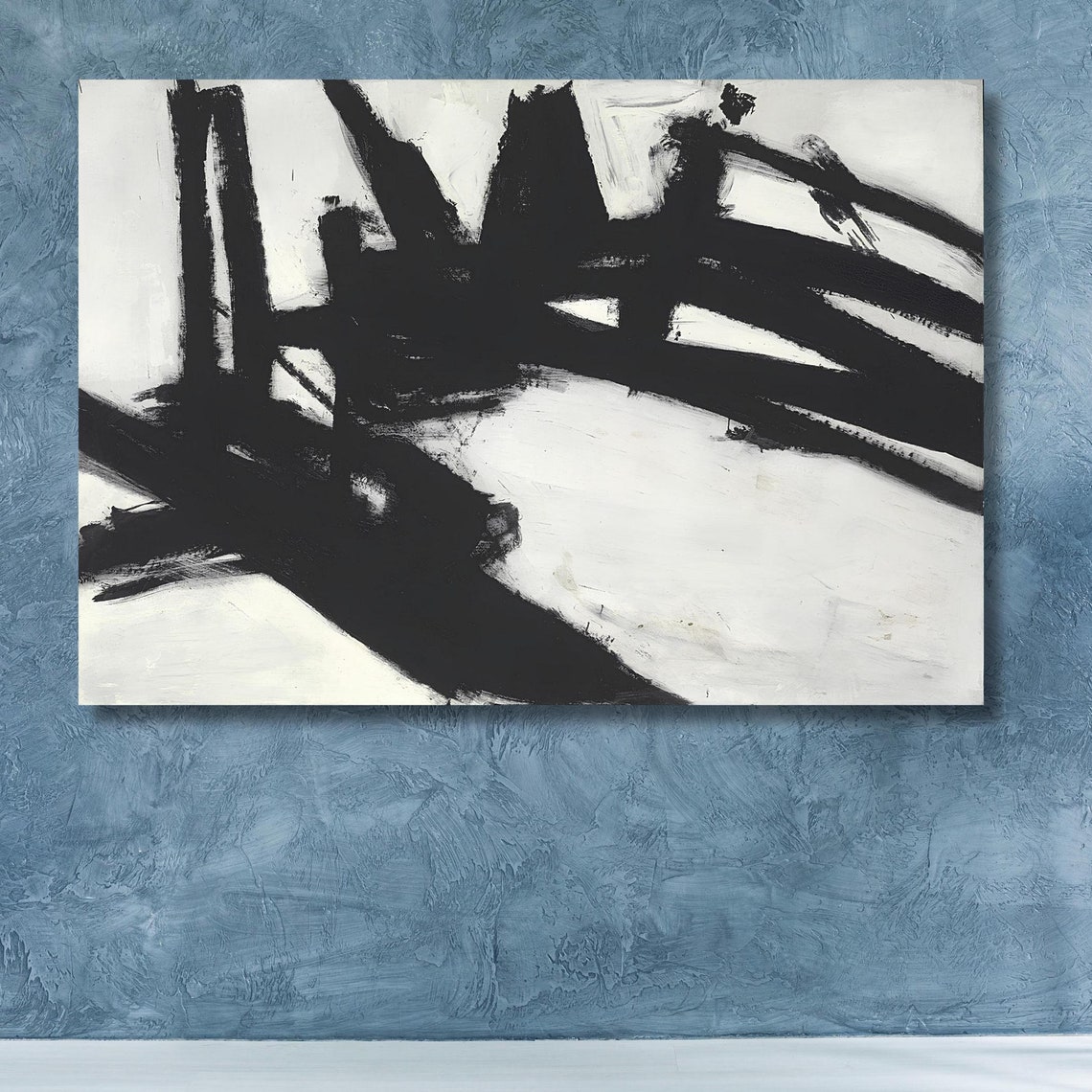 Franz Kline White Background Black Lines Curves Abstraction Modern Art Modern Top Office Decor Pub Decor Wall Decor Print