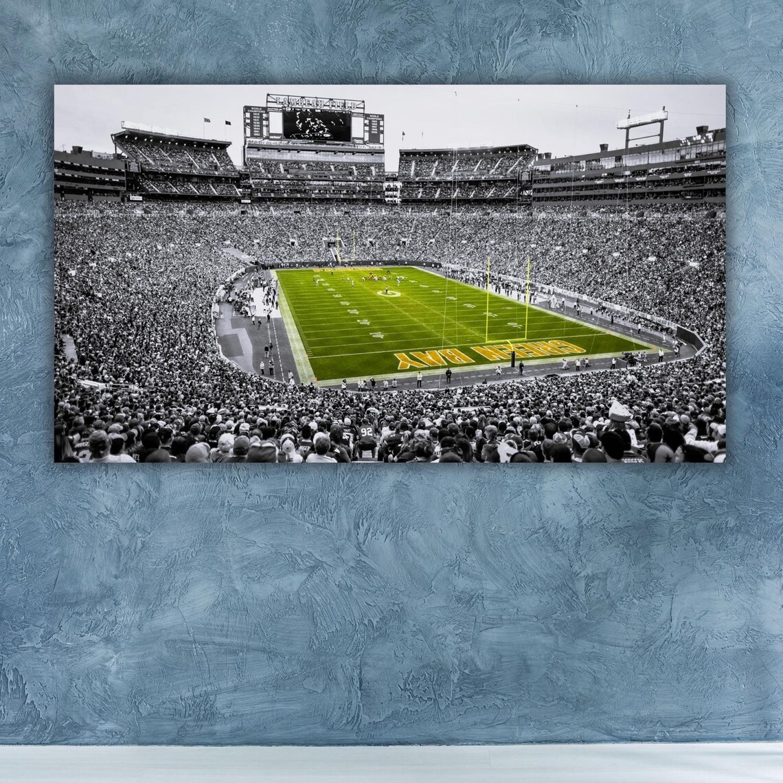 Lambeau Field Green Bay Packers Stadium Football Night Poster - Image 3