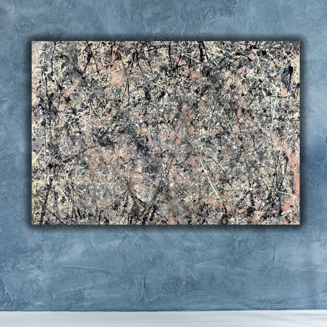 Jackson Pollock Number 1 Lavender Mist Abstract Drip Art Poster