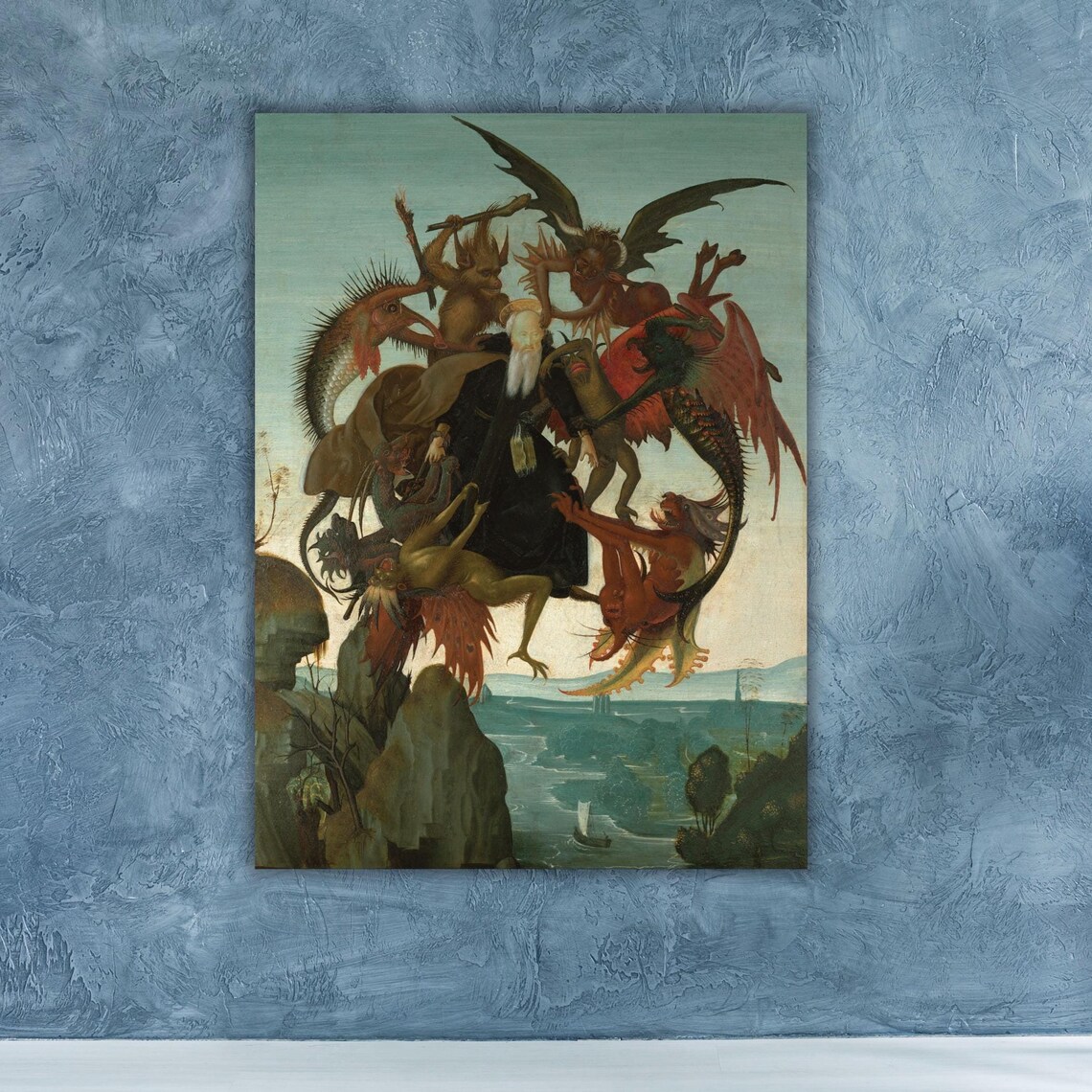 Michelangelo Torment of Saint Anthony Demons Old Master Painting Poster - Image 3