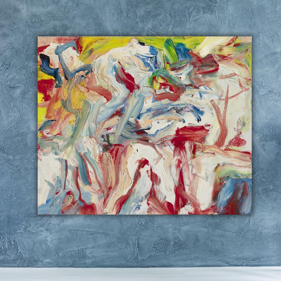 Willem de Kooning Excavation Colorful Abstract Expressionist Poster