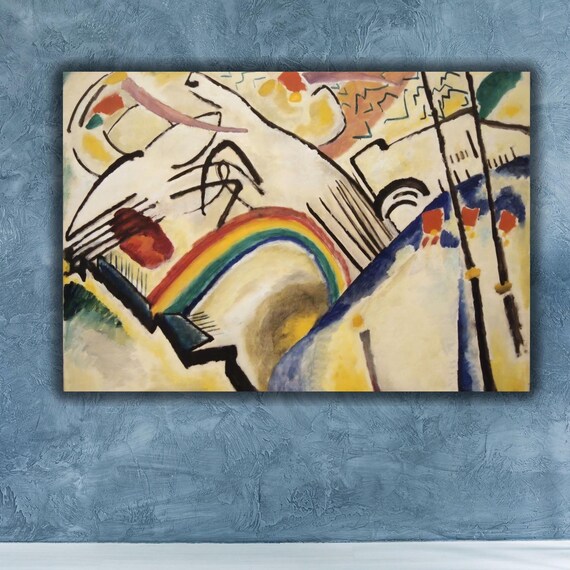 Kandinsky Cosaques Poster Print Wassily Kandinsky Cossacks 1910 Wall Art Reproduction Print Modern Wall Art Print Expressionism Art