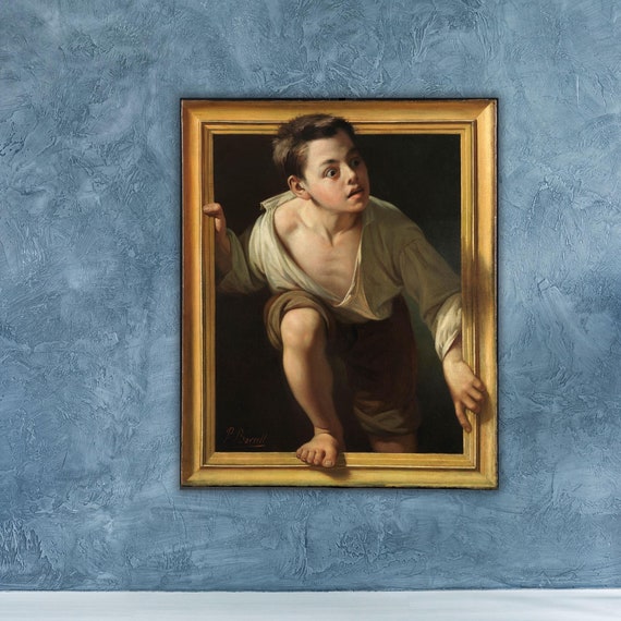 Huyendo De La Crtica Printed Pere Borrell Del Caso Escaping Criticism Art Lover Gift New Home Gift Living Room Art