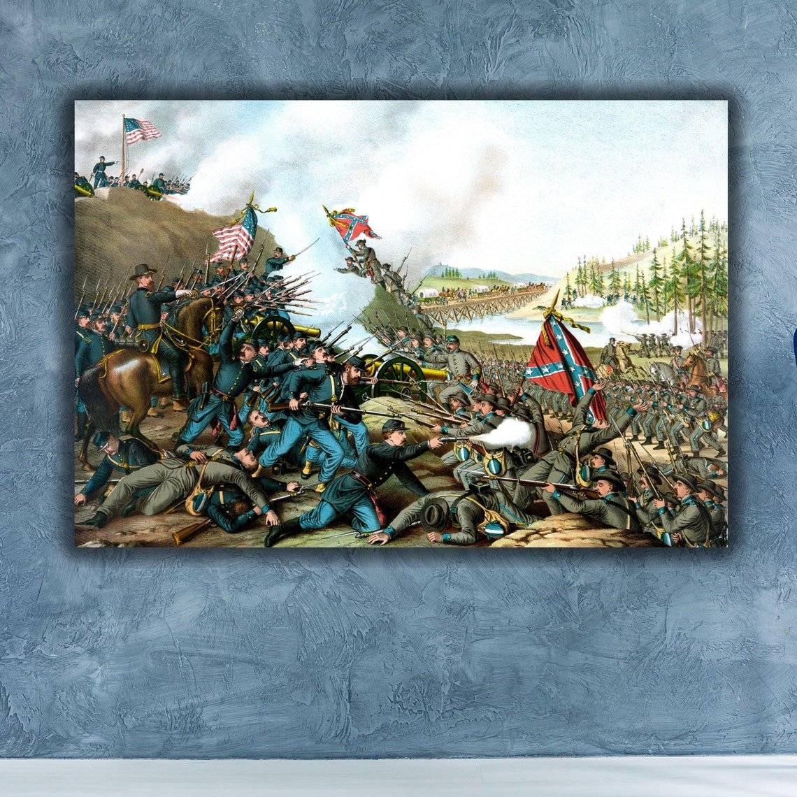 The Battle Of Franklin Poster 1864 Images Of America The Civil War The Battle Of Franklin Tenn November 10 Fine Art Print Reproduction
