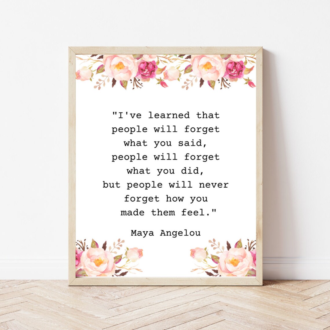 Maya Angelou Quote Art Print, Inspirational Quote - Image 2