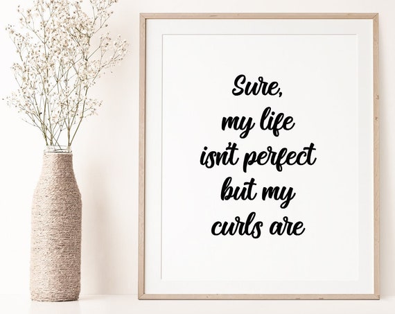 Curly Hair Natural Hair Art Print, Girls Room Decor