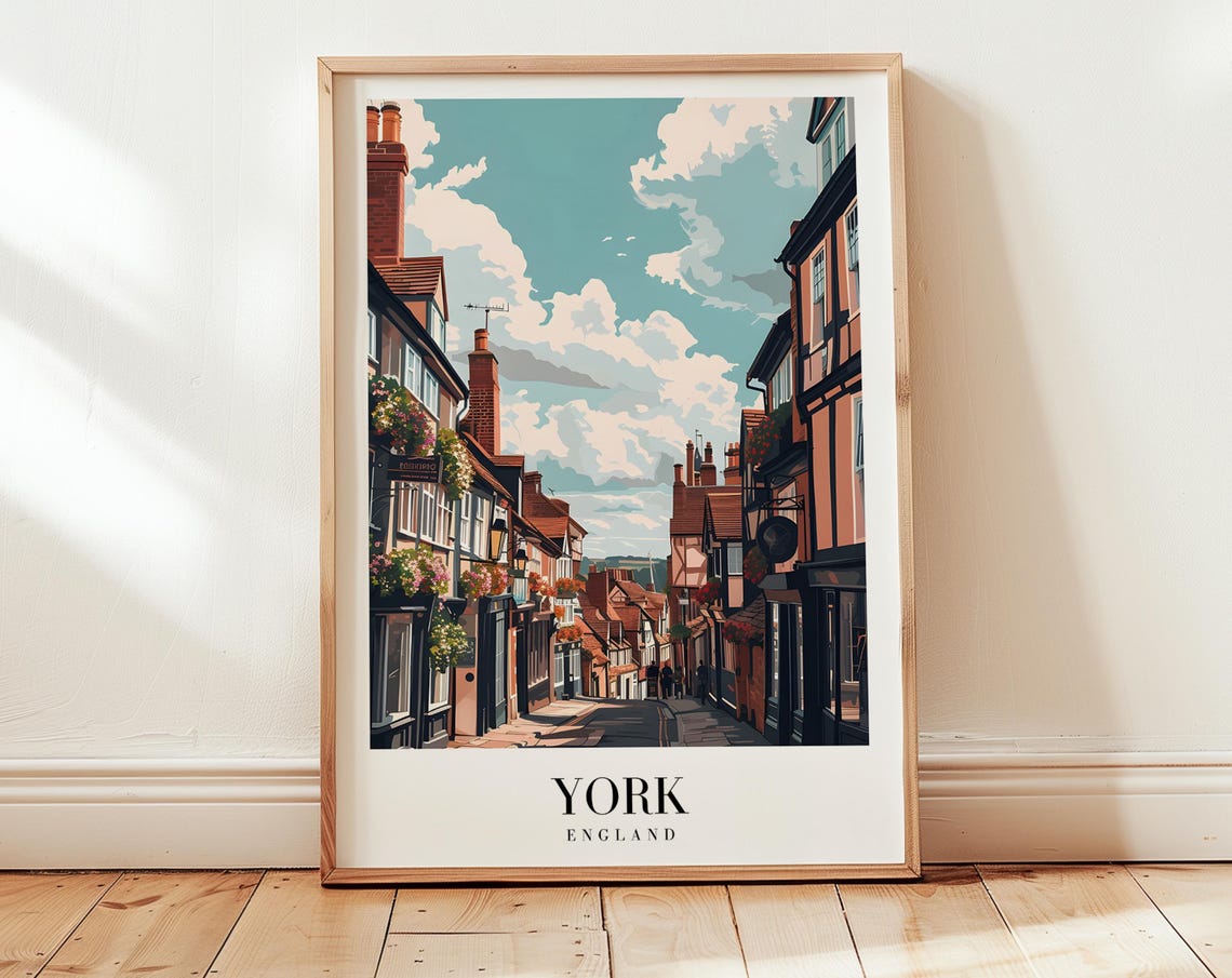 York Personalized Gift Wall Art Print