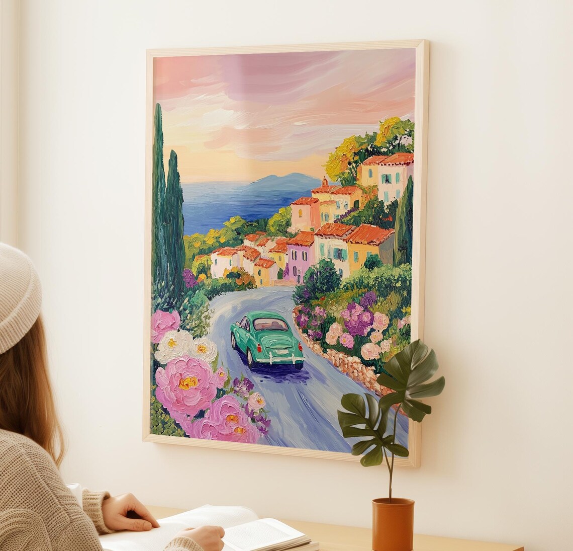 Vibrant Cityscape Travel Poster, Italy Contemporary - Image 3