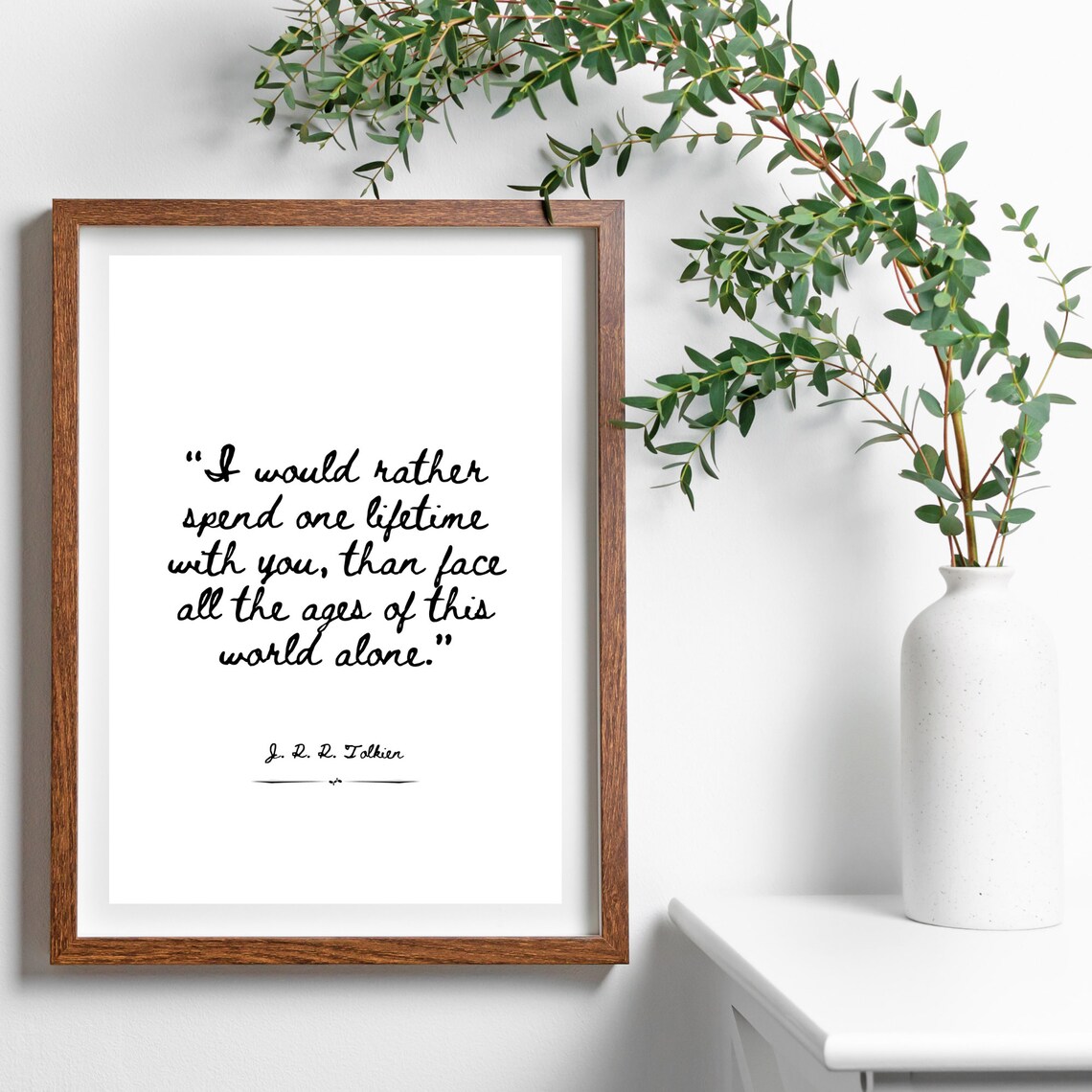 One Lifetime With You, J.R.R. Tolkien Quote Art - Image 3