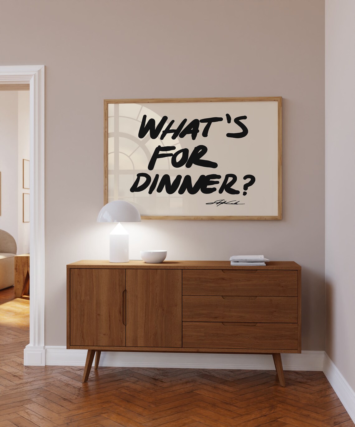 What's For Dinner? Mid-Century Kitchen Typography