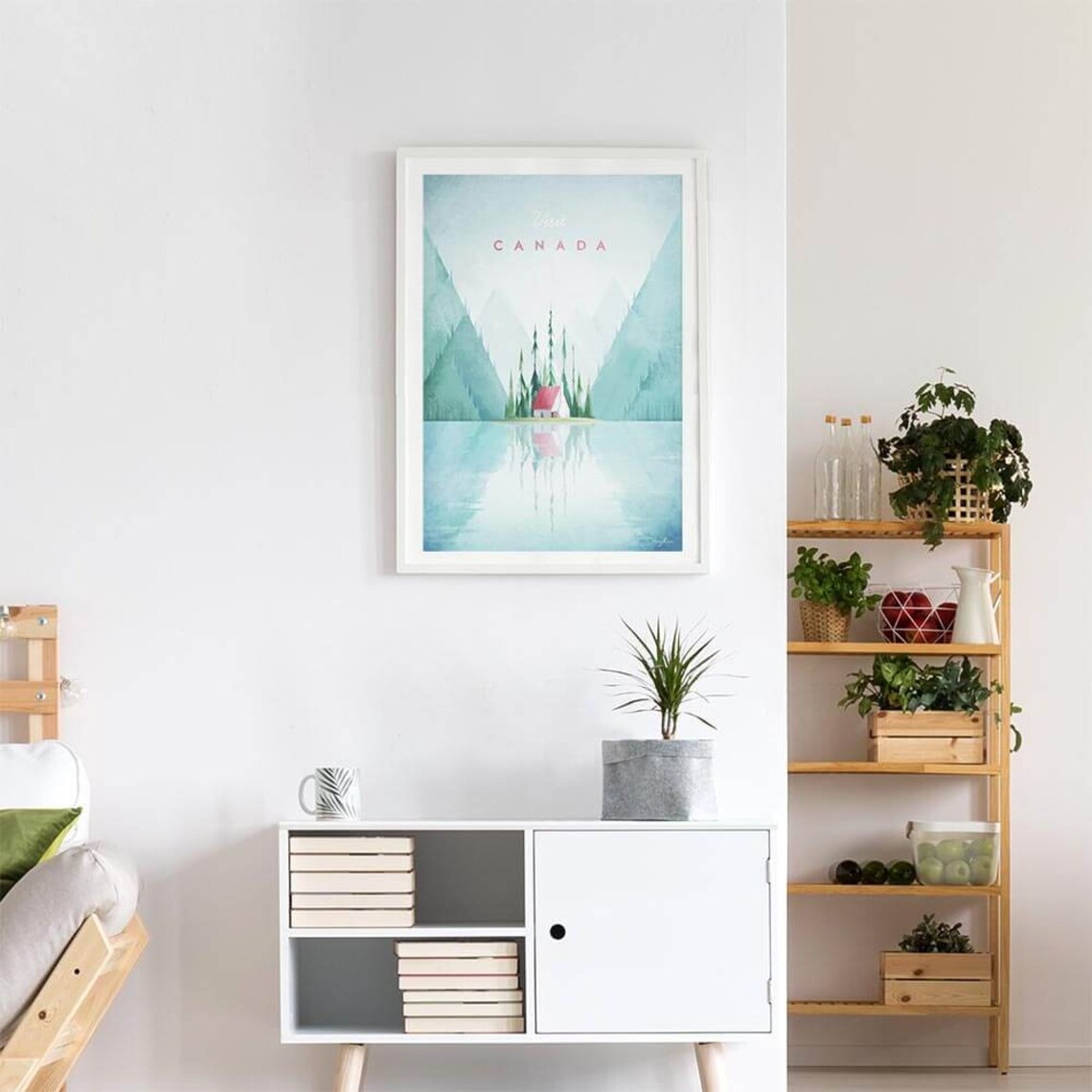 Canada Travel Poster, Minimalist Vintage Retro Style - Image 3