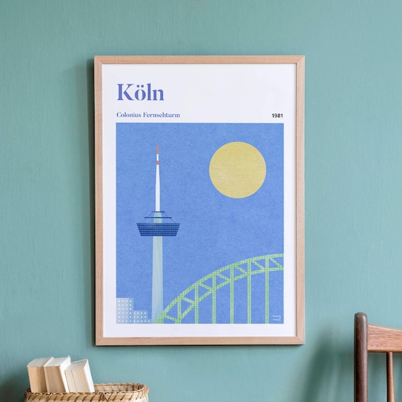 Cologne Print by Henry Rivers, Travel Poster