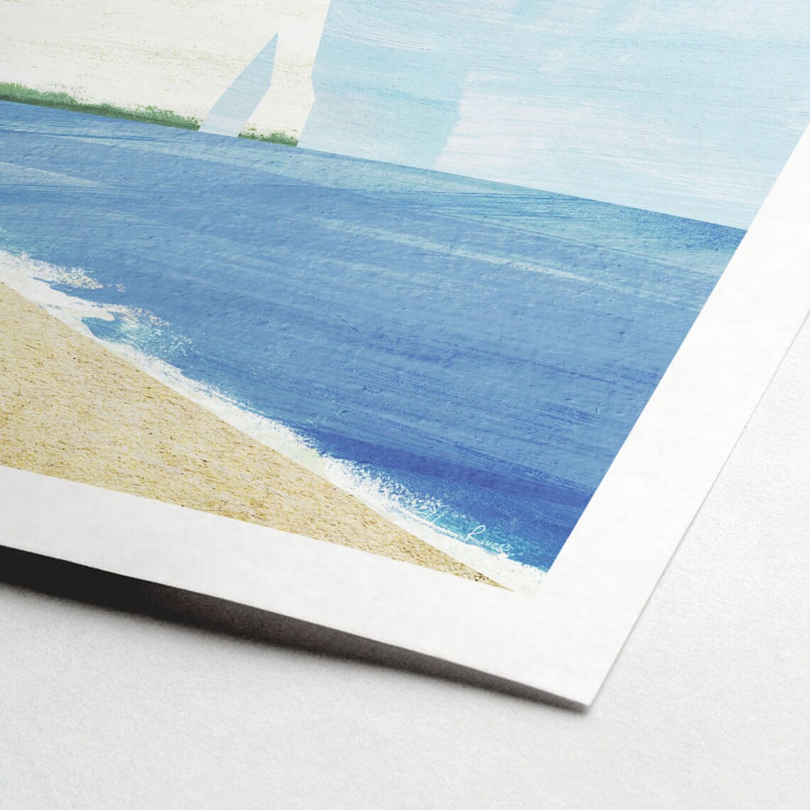 Etretat by Henry Rivers Travel Poster, Normandy - Image 2