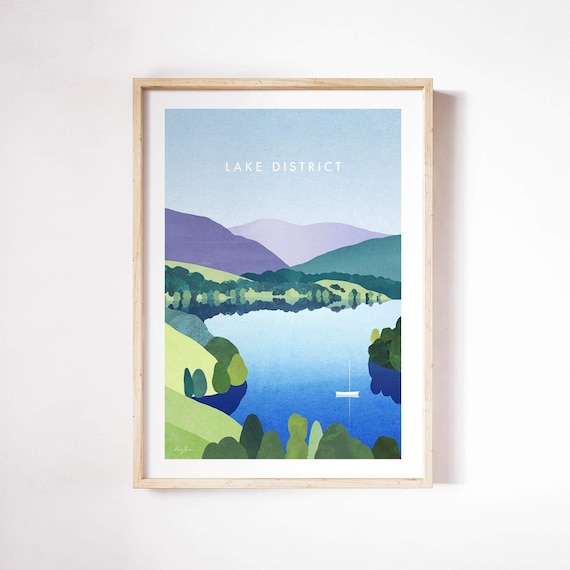 Lake District Windermere Poster, Henry Rivers