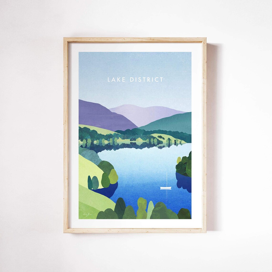 Lake District Windermere Poster, Henry Rivers