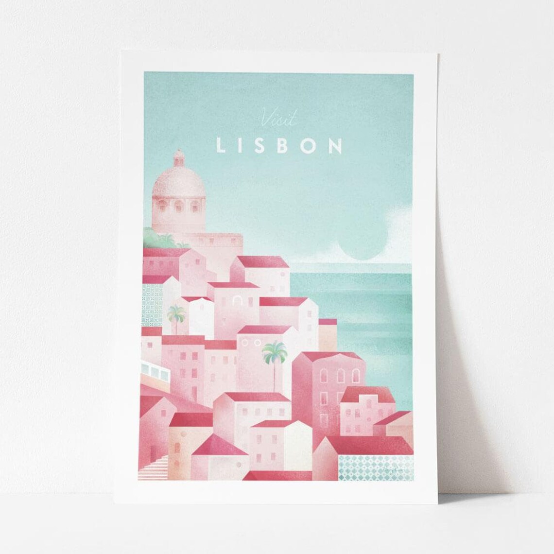 Lisbon by Henry Rivers Travel Poster Art Print - Image 4