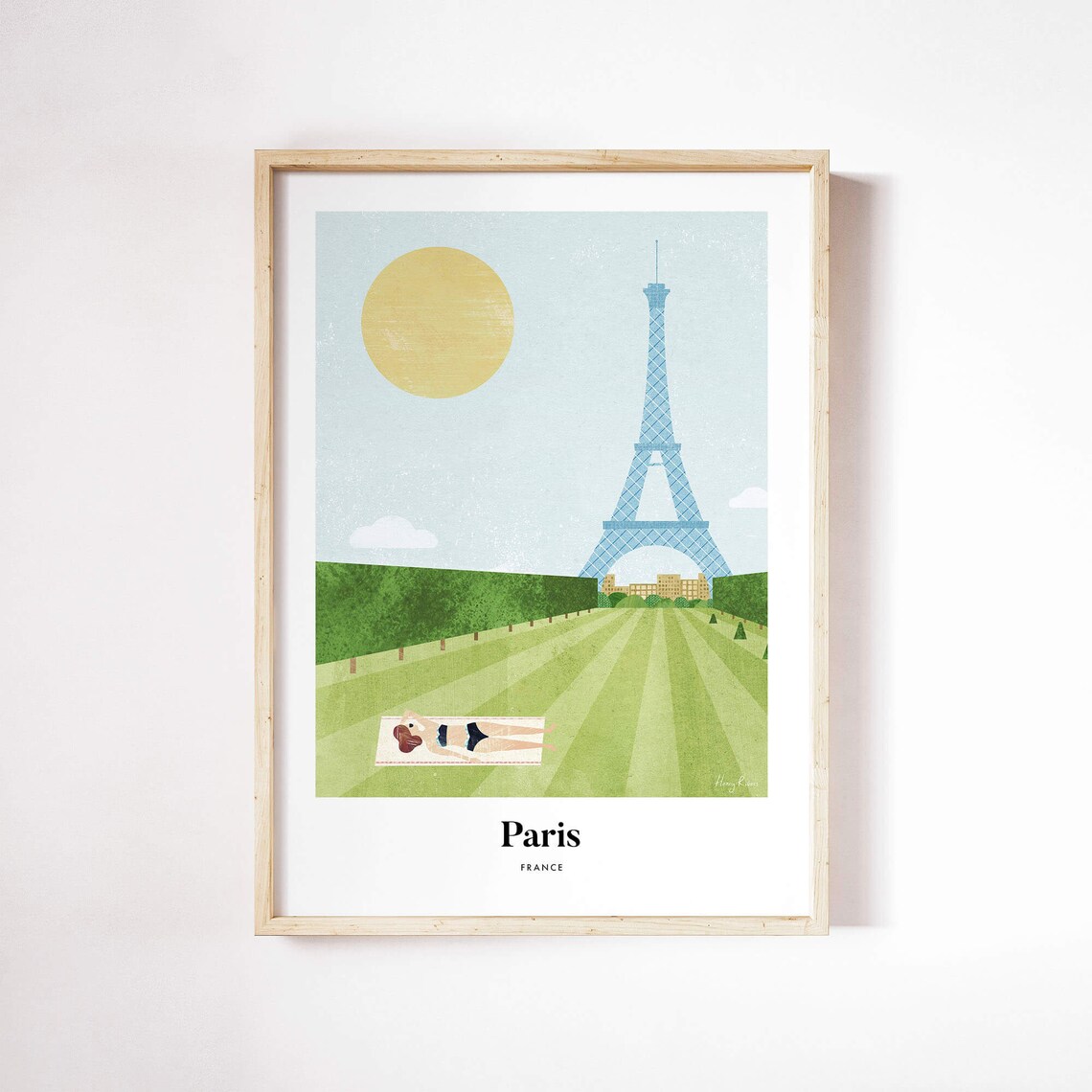 Paris Print By Henry Rivers, Travel Poster Art