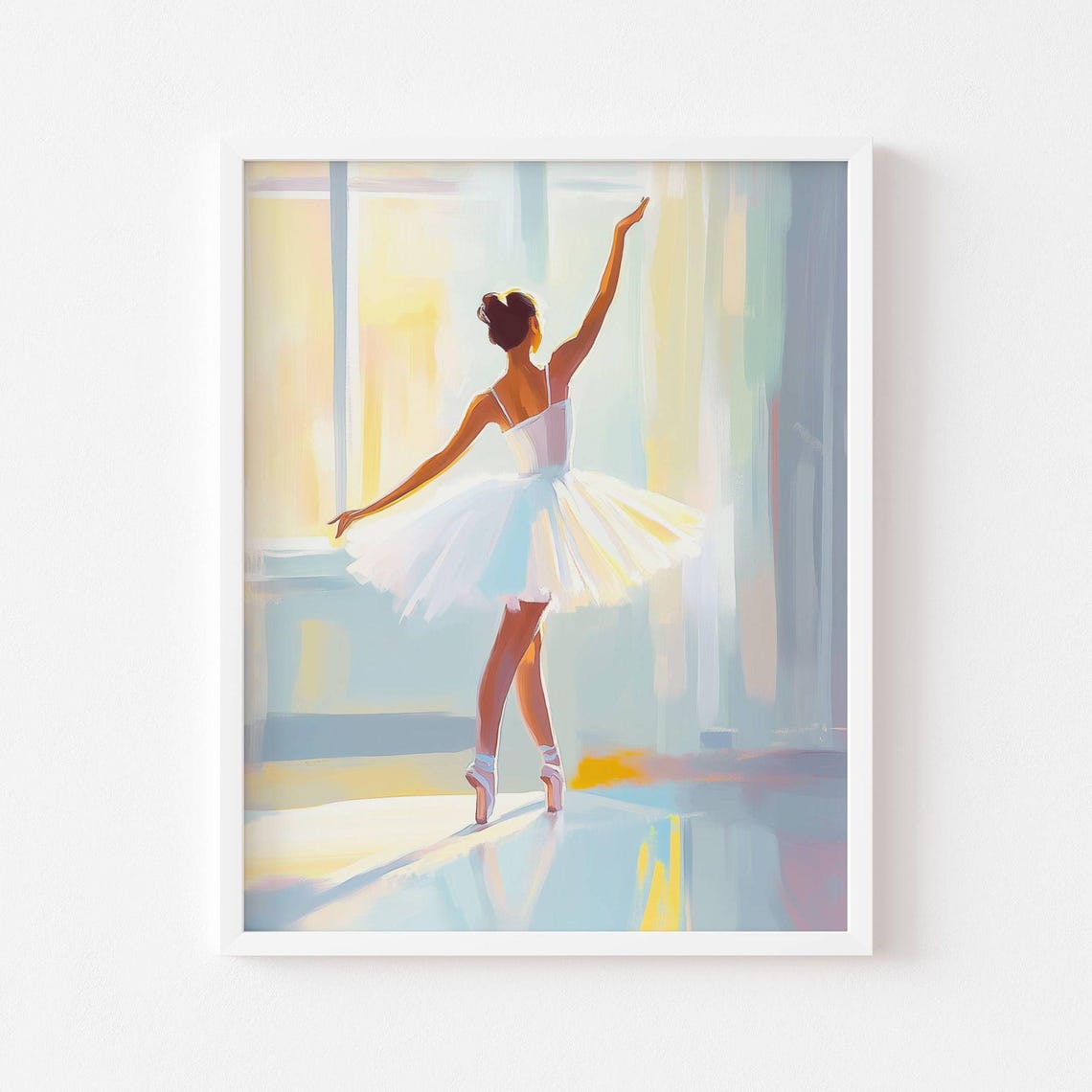 Ballerina Art Print Ballerina Dancer Wall Art Pastel Poster Ballerina Decor Ballerina Dancer Poster