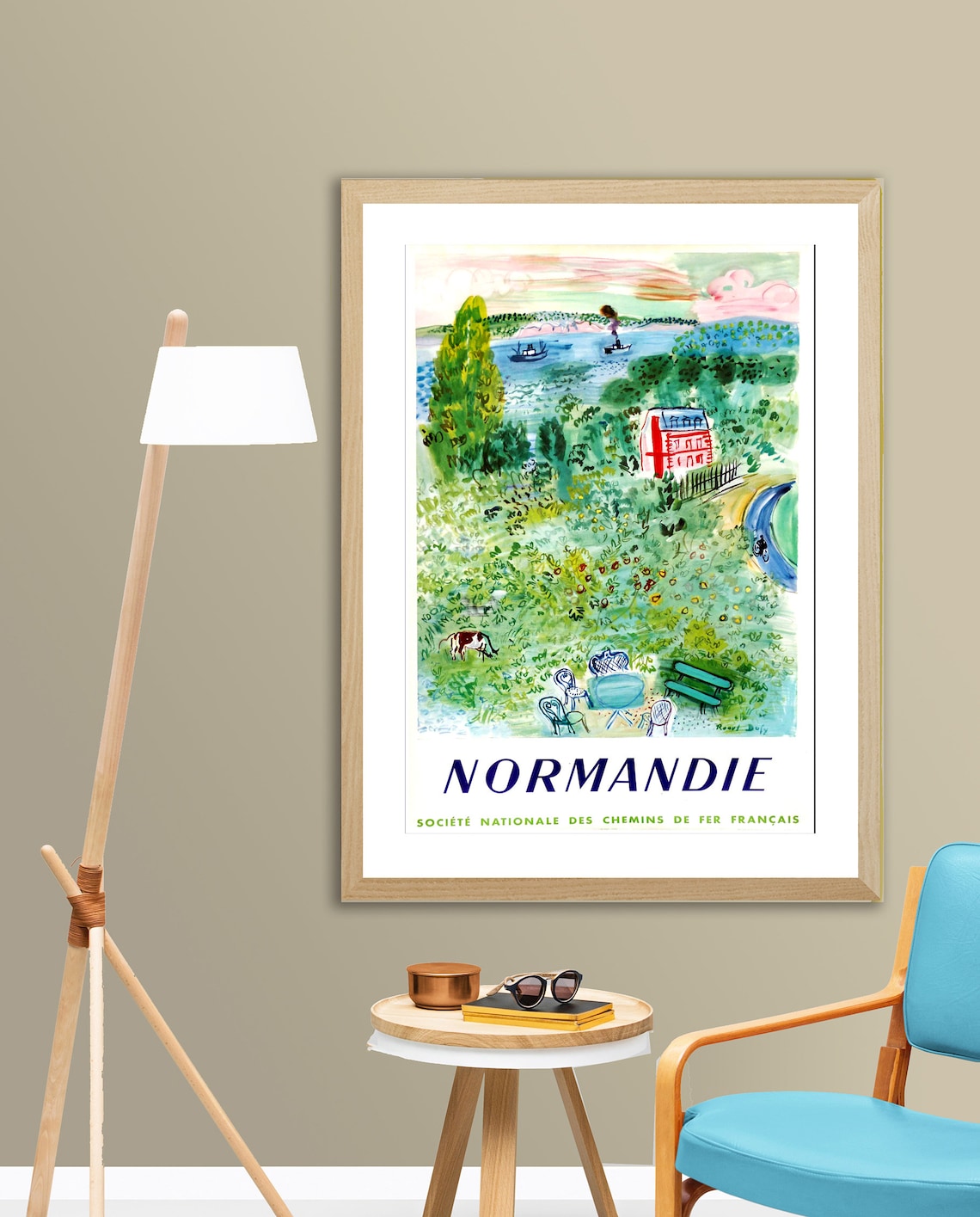 Normandie Bretagne France Vintage Travel Poster - Image 2