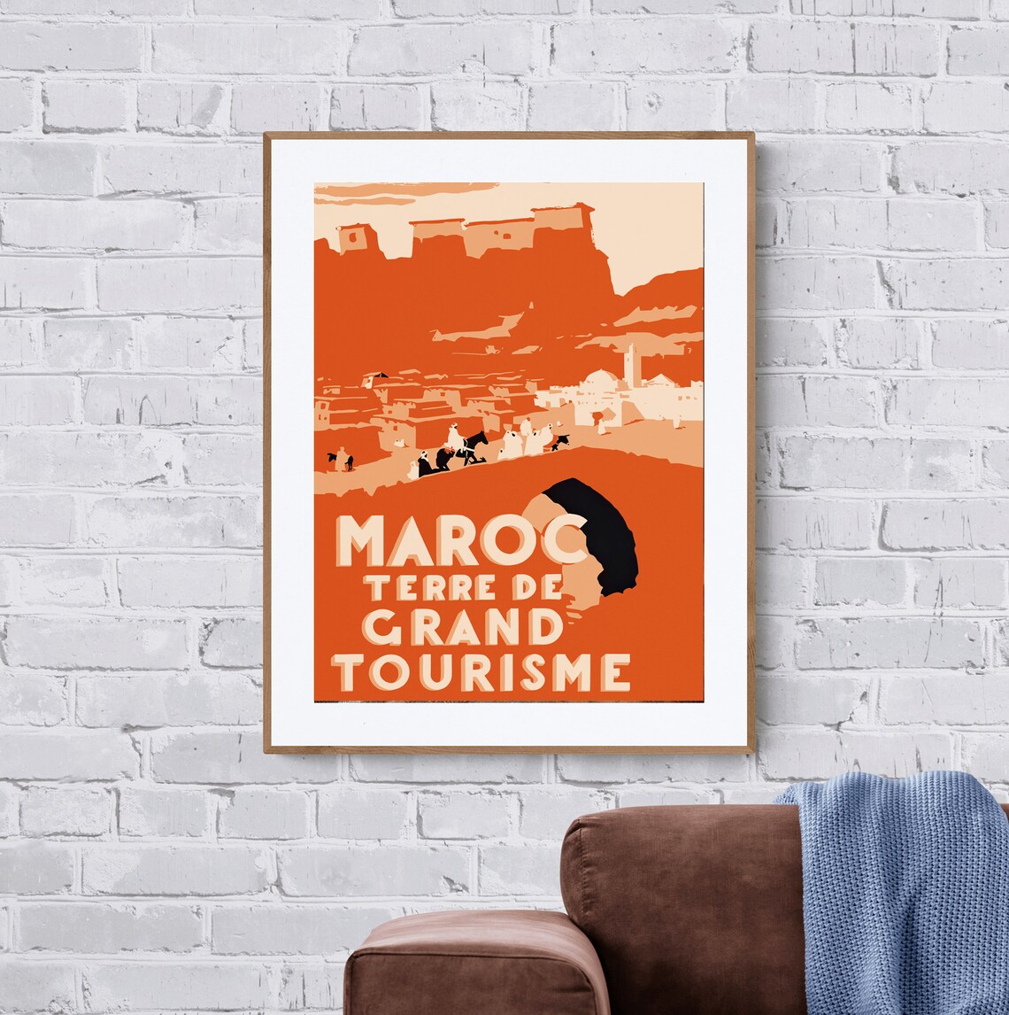 Moroc Terre De Grand Tourisme Morocco Travel Poster