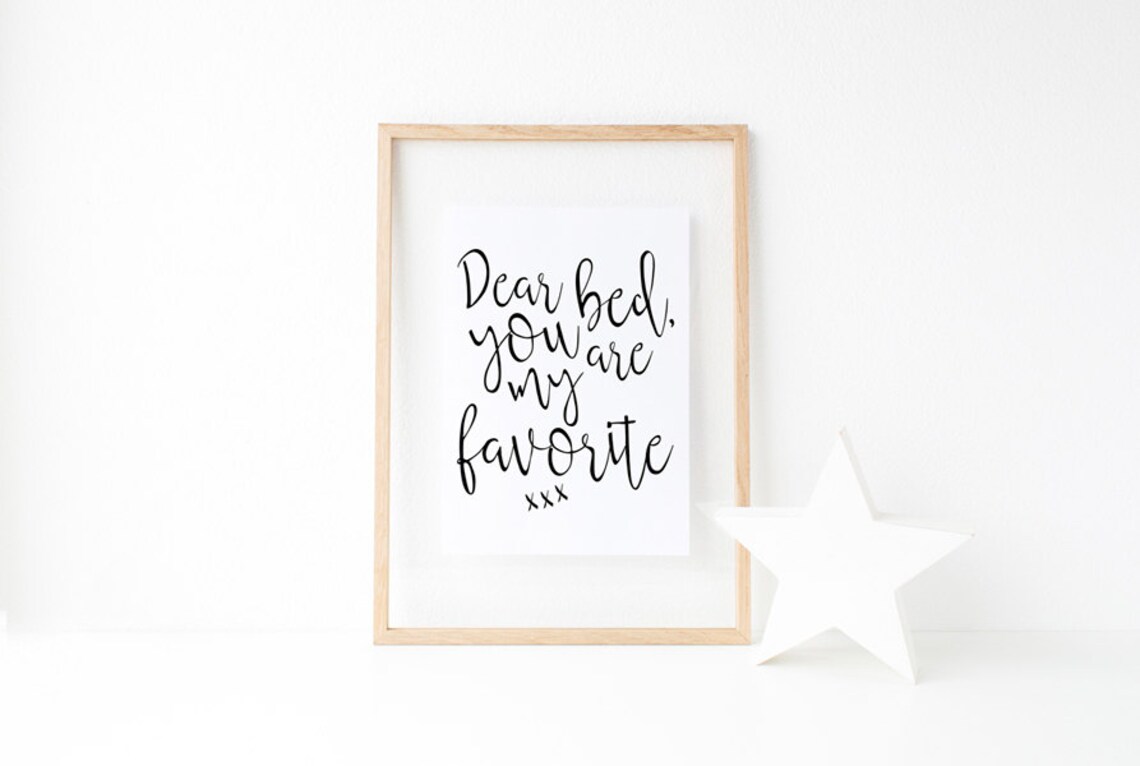 You Are My Favorite Typography Bedroom Art Print - Image 2
