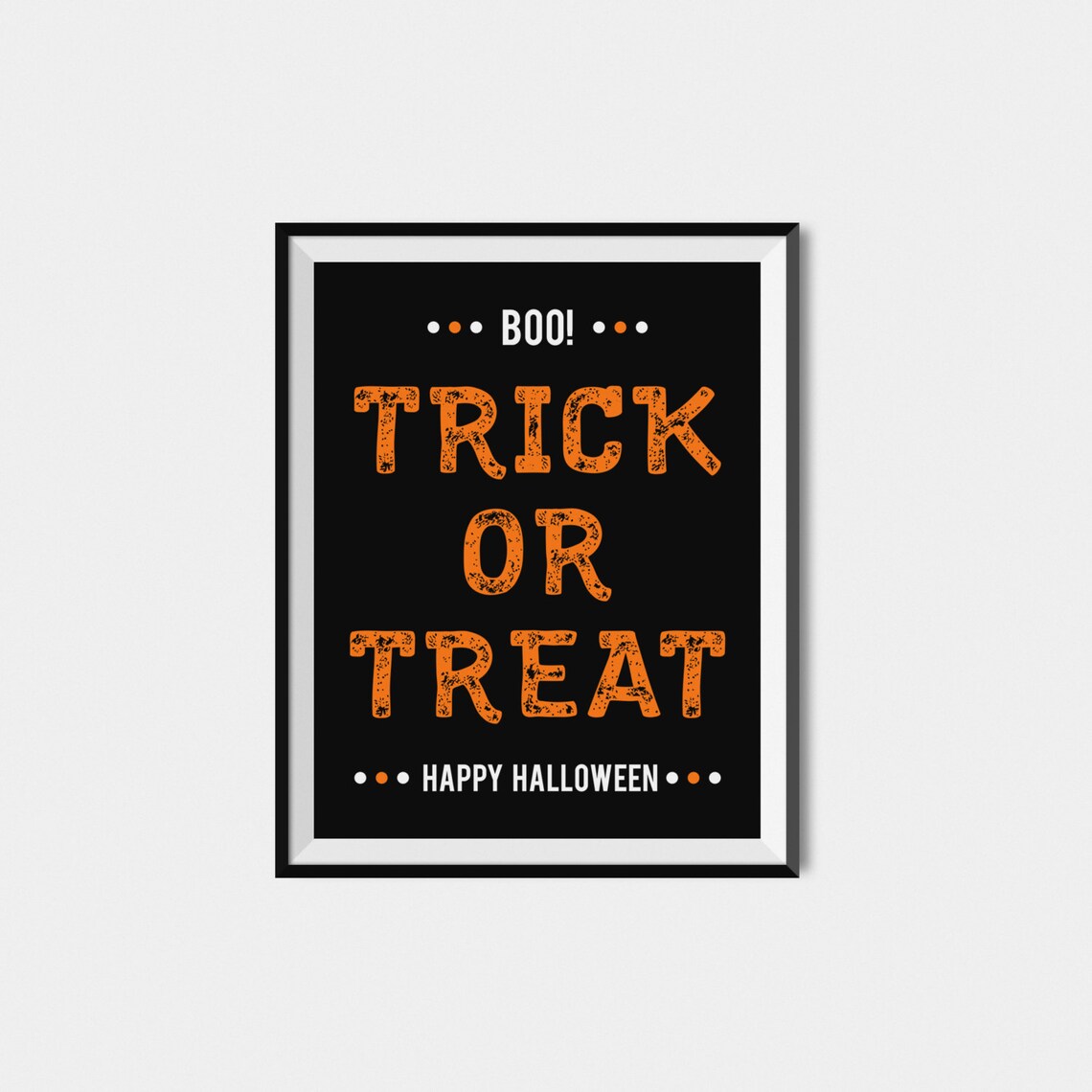 Halloween Trick Or Treat Art Print, Fall Decor - Image 2