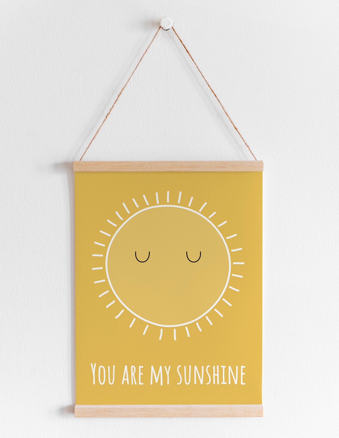 You Are My Sunshine Nursery Quote Wall Art Print - Image 2
