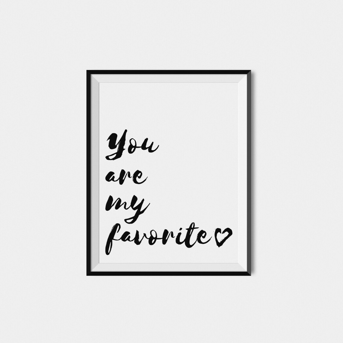 You Are My Favorite Nursery Quote Wall Art Print - Image 2