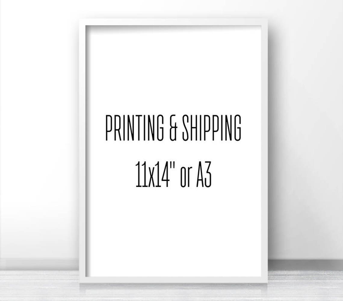 Printing And Shipping Service For Instant Art 11x14 Or A3 Print Option