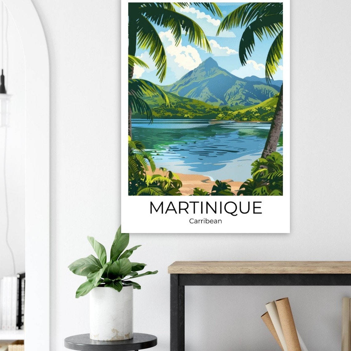 Martinique Island Martinique Caribbean Travel Poster Martinique Wall Art Martinique Travel Print Martinique - Image 4