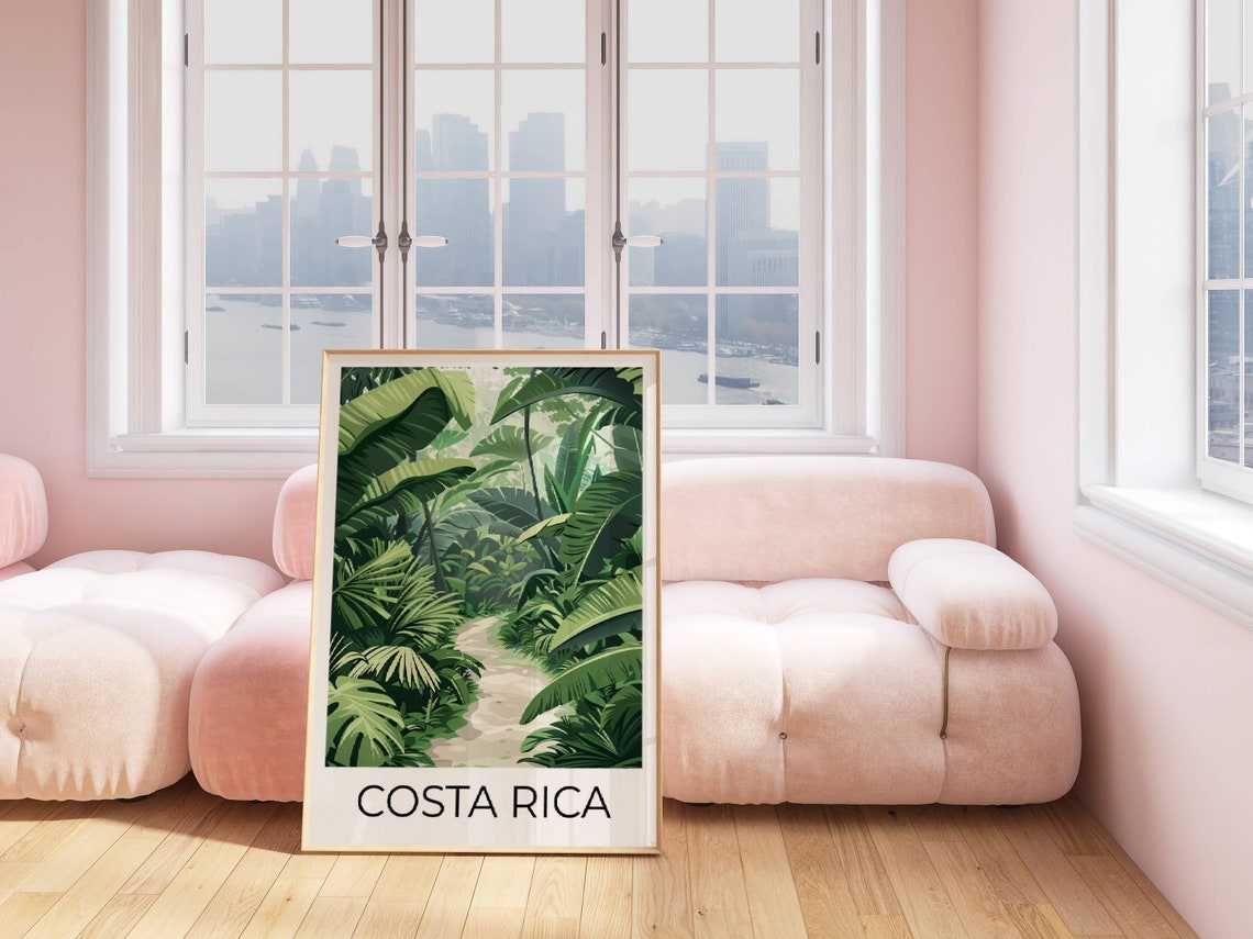 Costa Rica Monteverde Cloud Forest Jungle Path Travel Poster - Image 5
