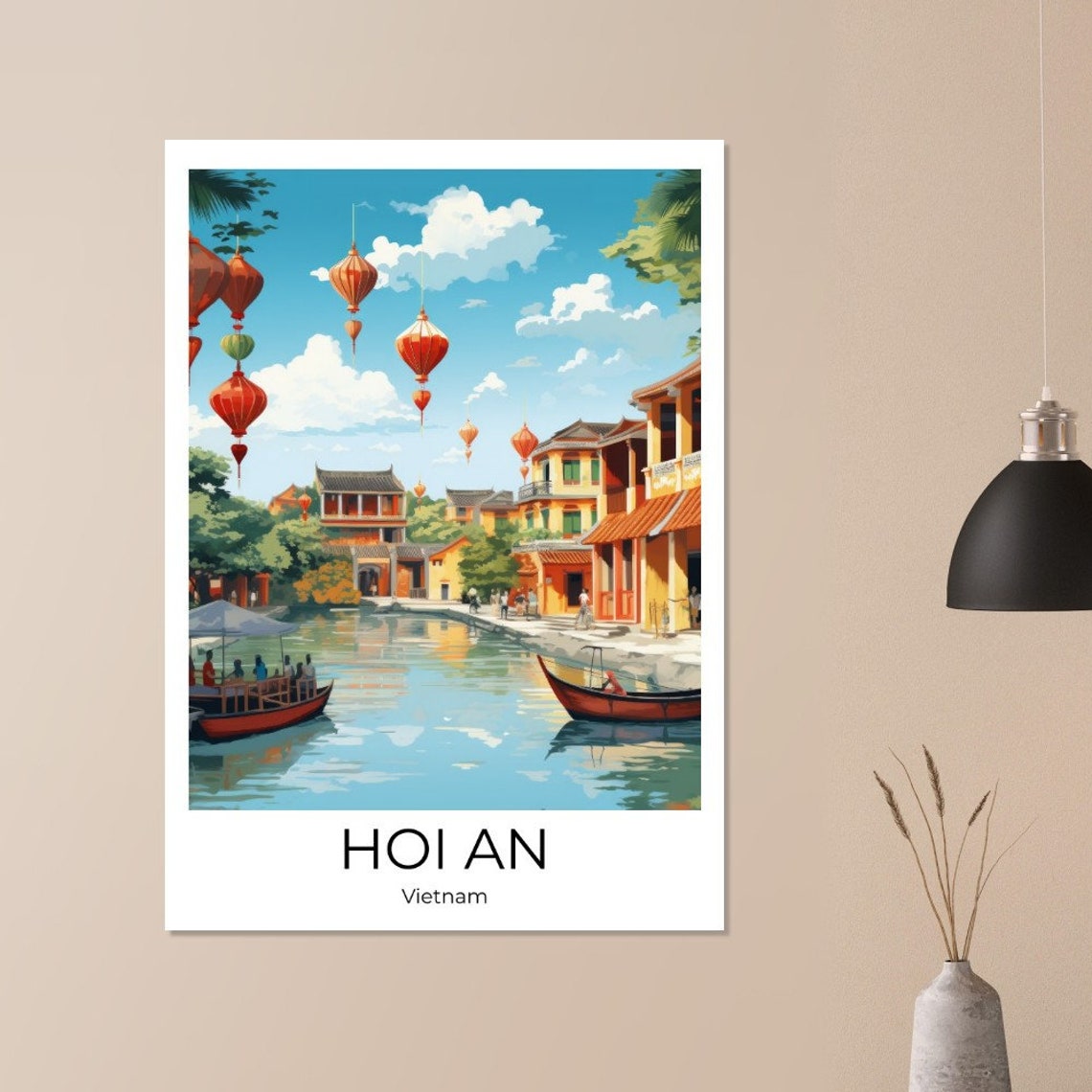 Hoi An Travel Poster Of Hoi An Vietnam Wall Art Vietnam Travel Vietnam Vietnam Wall Decoration - Image 4