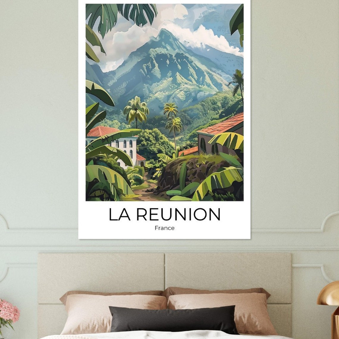 La Reunion Travel Poster La Reunion Reunion Travel Print La Reunion Poster Wall Art La Reunion Vintage Poster Travel Poster - Image 3