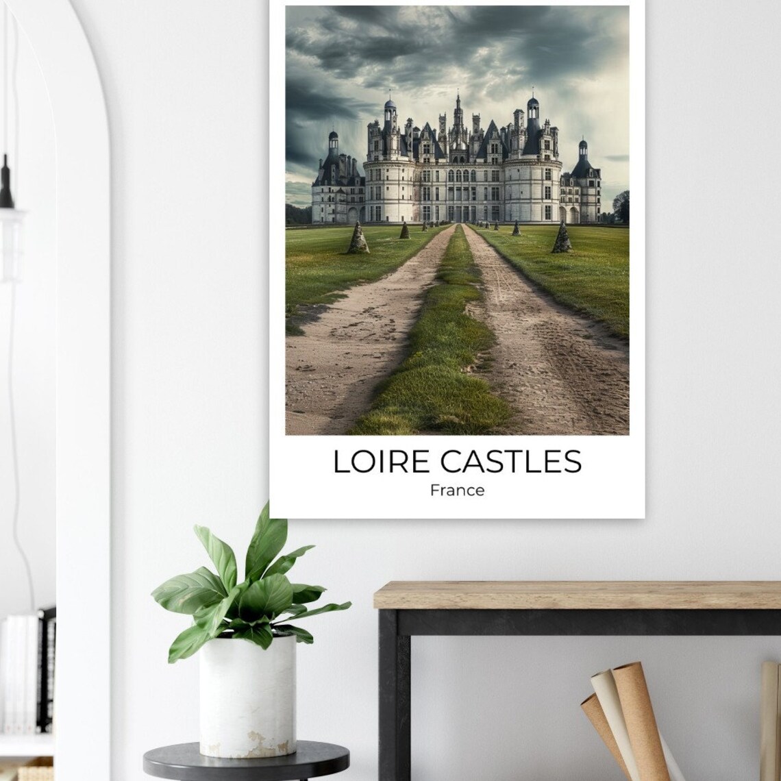 Loire Valley Chambord Castle Grand Chateau France Travel Poster - Image 2