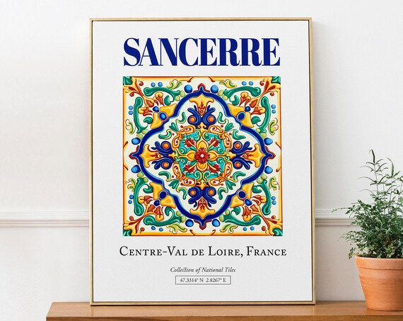 Sancerre Centreval De Loire France Travel Poster