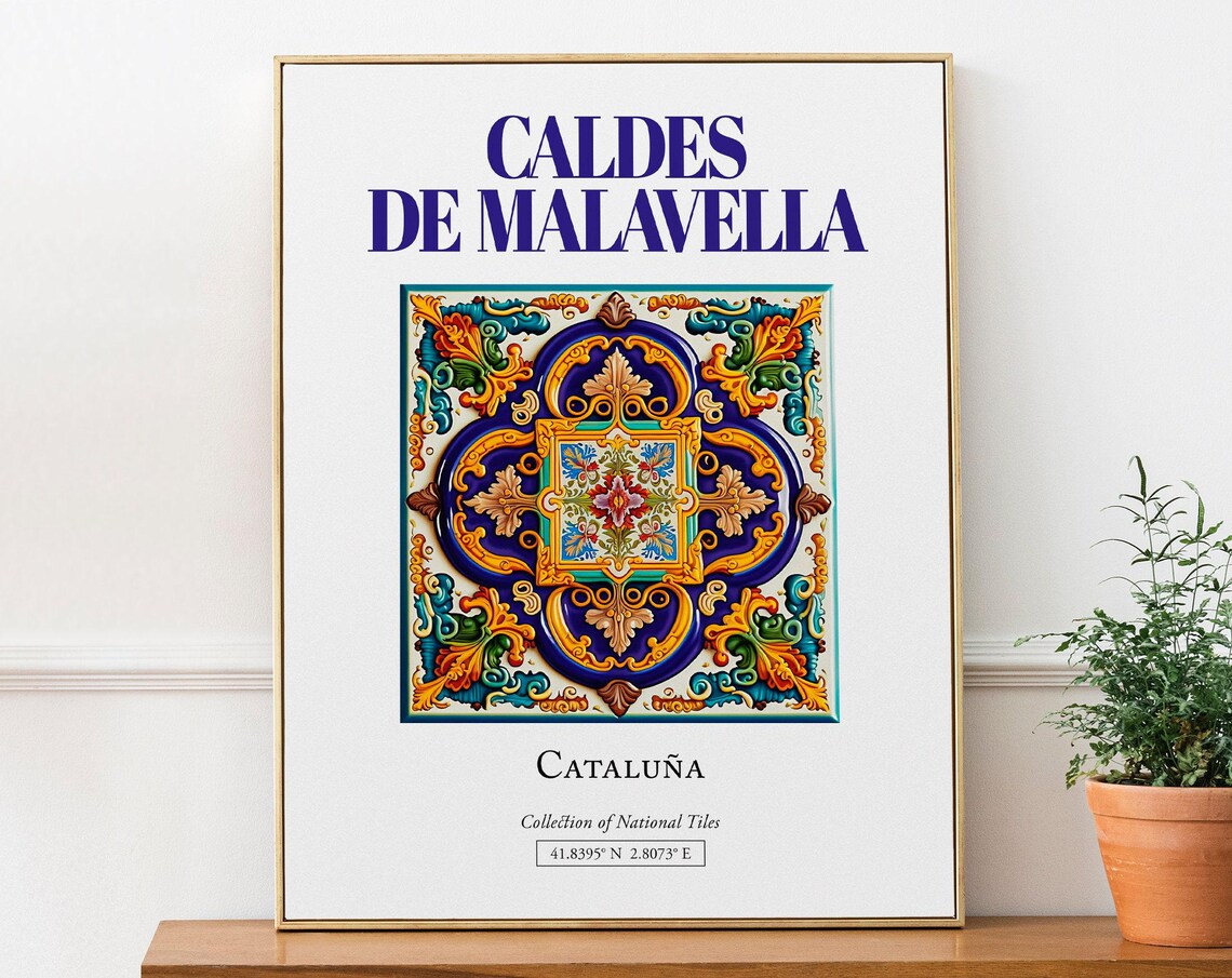 Caldes De Malavella, Spain Minimalist Travel Poster