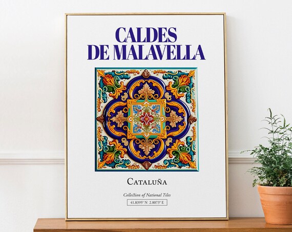 Caldes De Malavella, Spain Minimalist Travel Poster