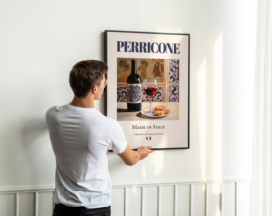 Perricone On Maiolica Tile, Italian Beverage Poster - Image 3