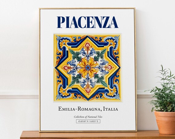 Piacenza Emiliaromagna Italy Folk Maiolica Art Print